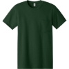 Custom Jerzees - Dri-Power 50/50 Cotton/Poly Pocket T-Shirt. Forest Green