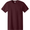 Custom Jerzees - Dri-Power 50/50 Cotton/Poly Pocket T-Shirt. Maroon Red
