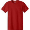 Custom Jerzees - Dri-Power 50/50 Cotton/Poly Pocket T-Shirt. True Red