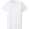Custom Jerzees - Dri-Power 50/50 Cotton/Poly Pocket T-Shirt. White