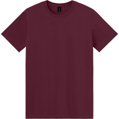 Custom Gildan Light Cotton Tee Maroon Red