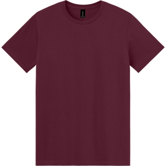 Custom Gildan Light Cotton Tee Maroon Red