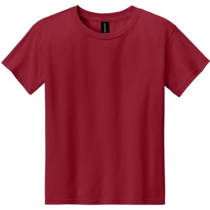 Custom Gildan Youth Light Cotton Tee Cherry Red