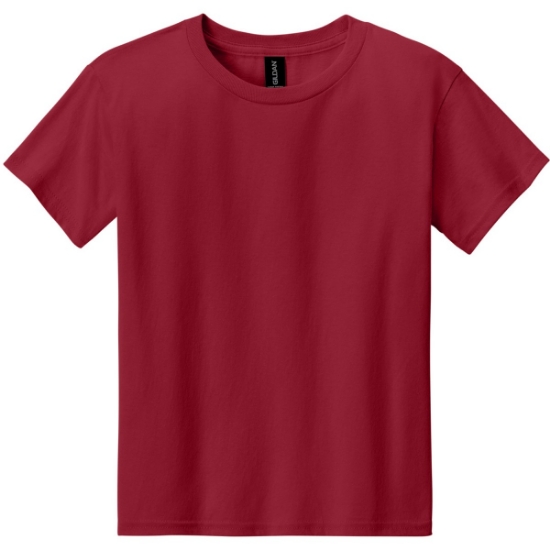 Custom Gildan Youth Light Cotton Tee Cherry Red