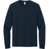 Custom Jerzees Classics Unisex Cotton Long Sleeve T-Shirt J. Navy Blue