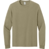 Custom Jerzees Classics Unisex Cotton Long Sleeve T-Shirt Khaki Beige