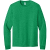 Custom Jerzees Classics Unisex Cotton Long Sleeve T-Shirt Retro Heather Green