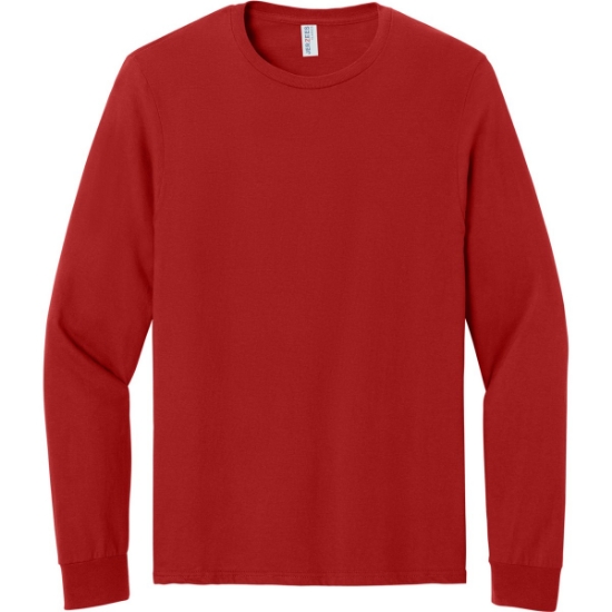 Custom Jerzees Classics Unisex Cotton Long Sleeve T-Shirt True Red
