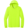 Custom Jerzees Classics Unisex Cotton Long Sleeve Hooded T-Shirt Safety Green