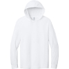 Custom Jerzees Classics Unisex Cotton Long Sleeve Hooded T-Shirt White
