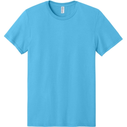 Custom Jerzees Classics Unisex Cotton T-Shirt Aquatic Blue