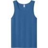Custom Jerzees Classics Unisex Cotton Tank Retro Heather Royal Blue