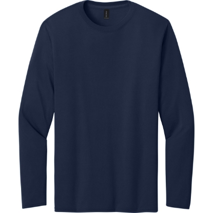 Custom Gildan Performance Long Sleeve T-Shirt. Navy Blue