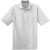 Custom Jerzees Dri-Power Pocket Sport Shirt. Ash