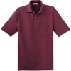 Custom Jerzees Dri-Power Pocket Sport Shirt. Maroon Red