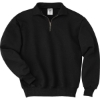 Custom Jerzees Super Sweats NuBlend - 1/4-Zip Sweatshirt with Cadet Collar. Black
