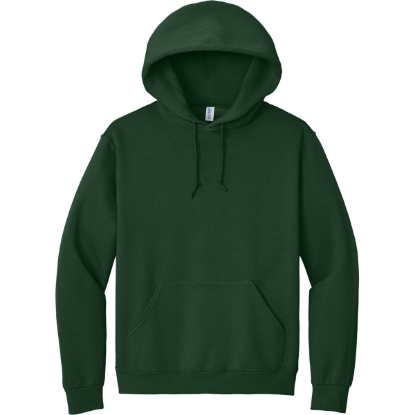 Custom Jerzees Super Sweats NuBlend - Pullover Hooded Sweatshirt. Forest Green