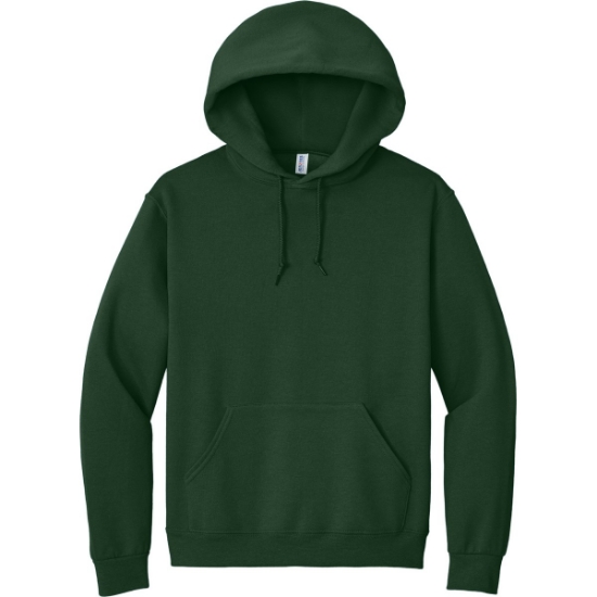 Custom Jerzees Super Sweats NuBlend - Pullover Hooded Sweatshirt. Forest Green