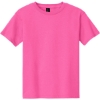 Custom Gildan - Youth Heavy Cotton 100% Cotton T-Shirt. Safety Pink