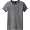 Custom Gildan Womens Heavy Cotton 100% Cotton T-Shirt. Graphite Heather Gray