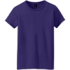 Custom Gildan Womens Heavy Cotton 100% Cotton T-Shirt. Purple