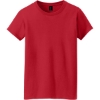 Custom Gildan Womens Heavy Cotton 100% Cotton T-Shirt. Red