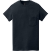 Custom Gildan Heavy Cotton 100% Cotton Pocket T-Shirt. Navy Blue