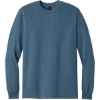 Custom Gildan - Heavy Cotton 100% Cotton Long Sleeve T-Shirt. Indigo Blue