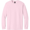Custom Gildan - Heavy Cotton 100% Cotton Long Sleeve T-Shirt. Light Pink