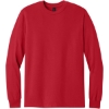 Custom Gildan - Heavy Cotton 100% Cotton Long Sleeve T-Shirt. Red