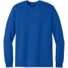 Custom Gildan - Heavy Cotton 100% Cotton Long Sleeve T-Shirt. Royal Blue