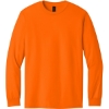 Custom Gildan - Heavy Cotton 100% Cotton Long Sleeve T-Shirt. S. Orange
