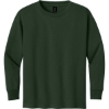 Custom Gildan Youth Heavy Cotton 100% Cotton Long Sleeve T-Shirt. Forest Green