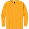 Custom Gildan Youth Heavy Cotton 100% Cotton Long Sleeve T-Shirt. Gold