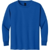 Custom Gildan Youth Heavy Cotton 100% Cotton Long Sleeve T-Shirt. Royal Blue