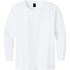 Custom Gildan Youth Heavy Cotton 100% Cotton Long Sleeve T-Shirt. White