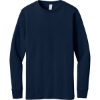 Custom Jerzees Premium Blend Ring Spun Long Sleeve T-Shirt J. Navy Blue