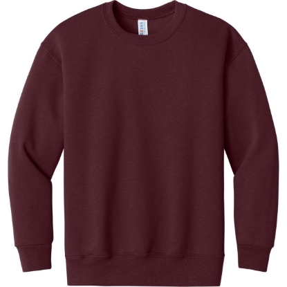 Custom Jerzees - Youth NuBlend Crewneck Sweatshirt. Maroon Red