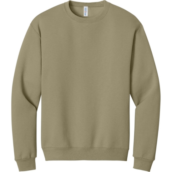 Custom Jerzees - NuBlend Crewneck Sweatshirt. Khaki Beige