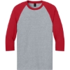 Custom Gildan Heavy Cotton 3/4-Sleeve Raglan T-Shirt. SpGTrimRed