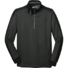 Custom Nike Dri-FIT 1/2-Zip Cover-Up. Anthracite Heather Gray/Black