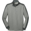 Custom Nike Dri-FIT 1/2-Zip Cover-Up. Athletic Gray Heather/Dark Gray