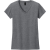 Custom Gildan Womens Heavy Cotton 100% Cotton V-Neck T-Shirt. GphHeather