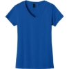 Custom Gildan Womens Heavy Cotton 100% Cotton V-Neck T-Shirt. Royal Blue