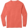 Custom COMFORT COLORS Heavyweight Ring Spun Long Sleeve Tee. Bright Salmon Pink