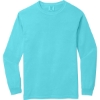 Custom COMFORT COLORS Heavyweight Ring Spun Long Sleeve Tee. Lagoon Blue