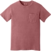 Custom COMFORT COLORS Heavyweight Ring Spun Pocket Tee. Brick Red