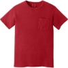 Custom COMFORT COLORS Heavyweight Ring Spun Pocket Tee. Red