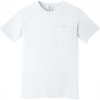Custom COMFORT COLORS Heavyweight Ring Spun Pocket Tee. White