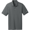 Custom Nike Dri-FIT Vertical Mesh Polo. Anthracite Gray